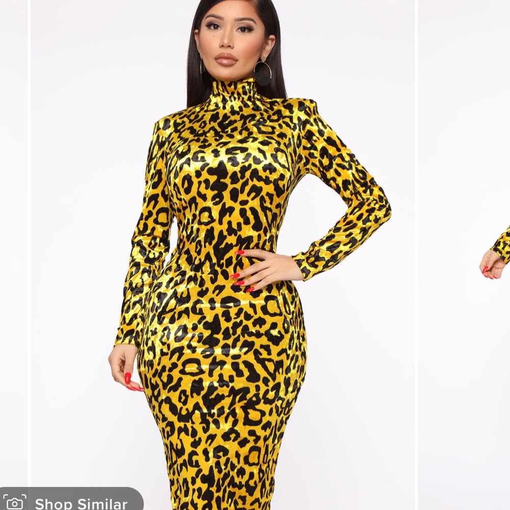 Leopard mini dress